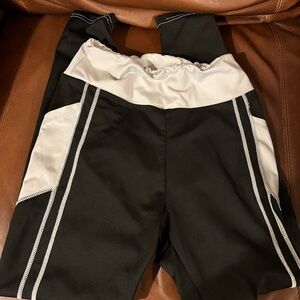 Black and White Athletic Shorts